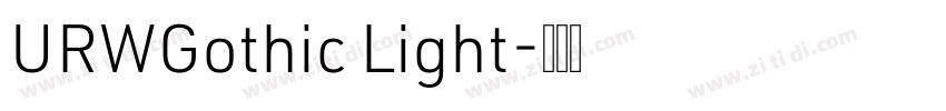 URWGothic Light字体转换
